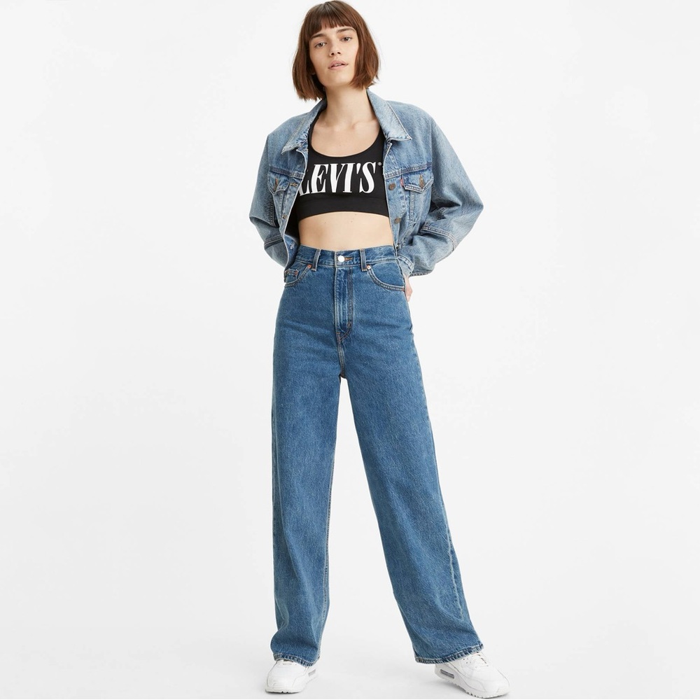 Levi high loose jeans size 28